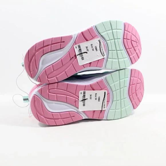 Z by Zella Kids' Gym Class Hook-and-loop Sneaker - Blue/Pink 4M - Picture 3 of 4